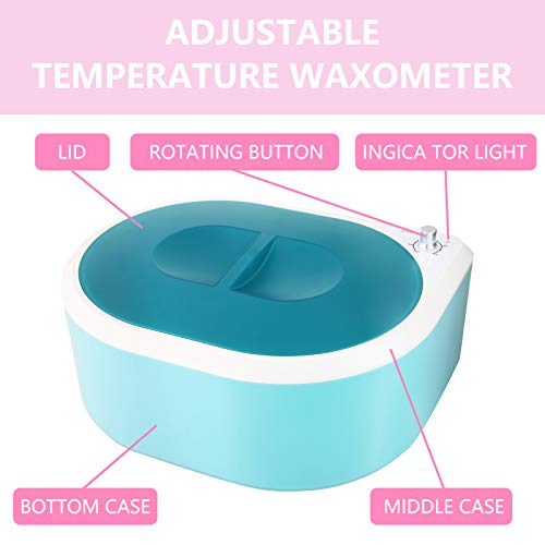 New-Paraffin-Wax-Machine-for-Hand-and-FeetParaffin-Bath-Upgrade-Spa-Wax-for-Smoothens-and-Softens-Dry-Skin-Quick-Heating-Paraffin-Wax-Warmer-Green
