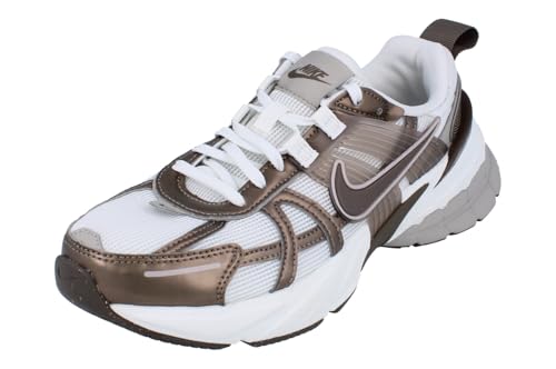 Nike V2K Run Women's Shoes (HV6416-200, Mink Brown/Summit White/College Grey) - Main Image