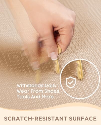 Image of Ophanie Kitchen Mats for Floor,3 /4 inch Thick,20x32 Anti Fatigue Cushioned Mat,Kitchen Rugs,Waterproof,Comfort Ergonomic Standing Mat for Office,Home,Sink with 99+ Pairs of Anti-Slip Bottom Ridges