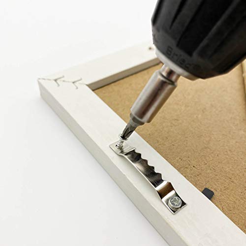 image for EesTeck 50 Pack Small Sawtooth Picture Hangers Steel Picture Hangers P