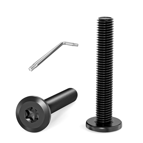 Dayalo M5 Torx Flachkopfschrauben mit Schlüssel, 20 Stück