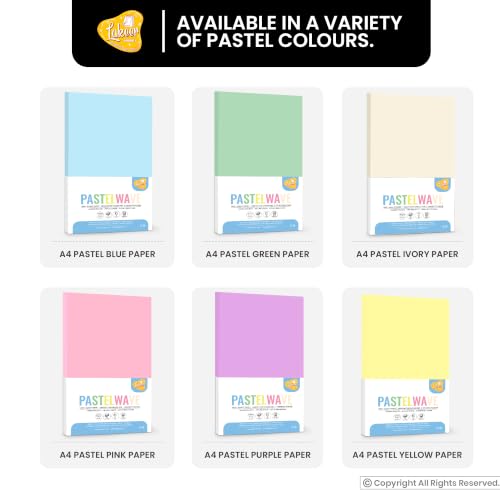 Image of Lakeer A4 Pastel Color Paper- Pastel Pink Colour, Pack of 50 Sheets | 150 GSM Thick For Arts and Crafts, Printing, DIY Projects, Etc