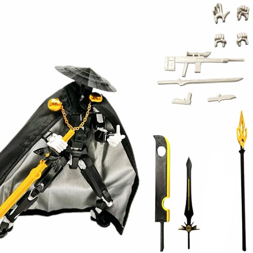 Image of T13 Assembly Completed Action Figures, 3D Printed T13 Multi-Jointed Movable, Dummy Hand Painted Figure, Desktop Decorations Game Gifts (White)