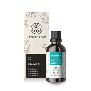 Vitamin A Tropfen – 50 ml (1.700 Tropfen) – Retinol aus Retinylpalmitat in MCT-Öl – ohne unnötige Zusätze – Hochdosiert, vegan, laborgeprüft und in Deutschland produziert