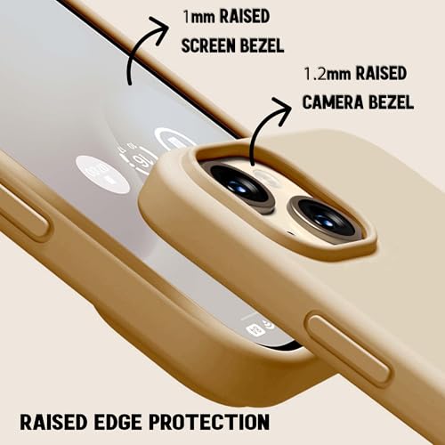 Image of Kratos Active Grip Silicone Case Cover Compatible with iPhone 15 Plus - Enhanced Protection, Wireless Magnetic Charging Case with Raised Edge Camera & Screen Protection, Shock-Resistant Design Brown