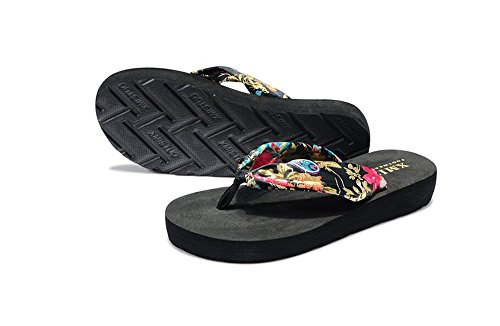 GTKC Donne Boemia Fiore Infradito Ciabatte Infradito Sandali Lady Colore 5 42