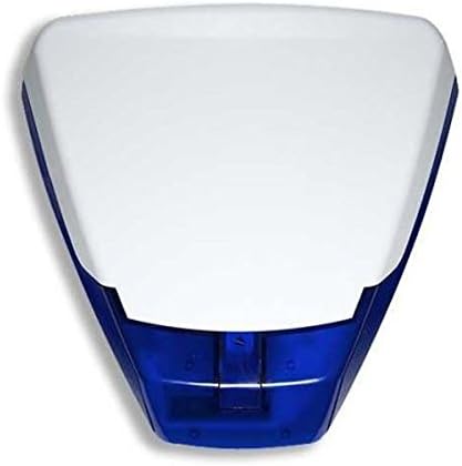 Pyronix Deltabell Plus LED Backlit External Piezo Sounder Alarm Bellbox Bell Box with Blank Cover - Blue