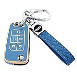 XIYANG TRADE for Chevy Key Fob Cover with Keychain, Soft TPU Key Case Shell Full Protection for Chev