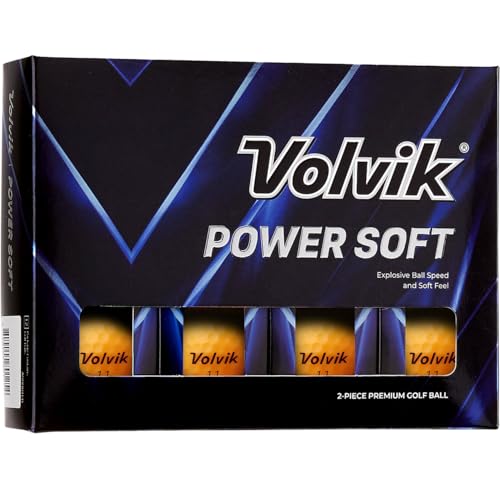 Volvik Power Soft Golf Balls (Orange)