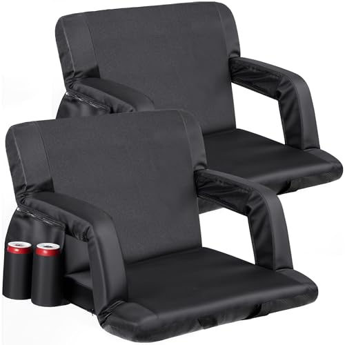 Nova Microdermabrasion Stadium Seats with Back Support and Cushion Bleacher Seat Chairs Stadium...