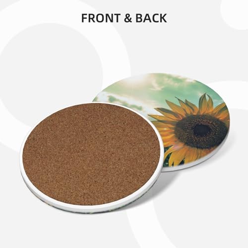 Dessous de verre en céramique premium avec support métallique décor - 6