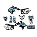 Pegatina Gráfico del Equipo para Kawasaki 450 KLX Pegatinas calcomanías Kits de gráficos para Kawasaki KLX450 KLX 450 2008 2009 2011 2012 2012 2013 2014-2016 2017 2017 2018 2018 (Color : 4)