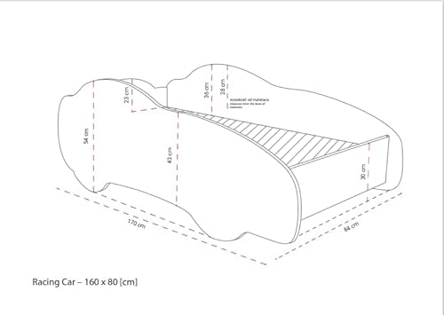 Topbeds Letto per auto, lettino per auto, con