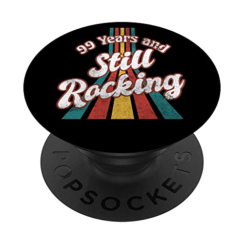 99 cumpleaños 99 años y todavía mecedora 99 años retro PopSockets PopGrip Intercambiable
