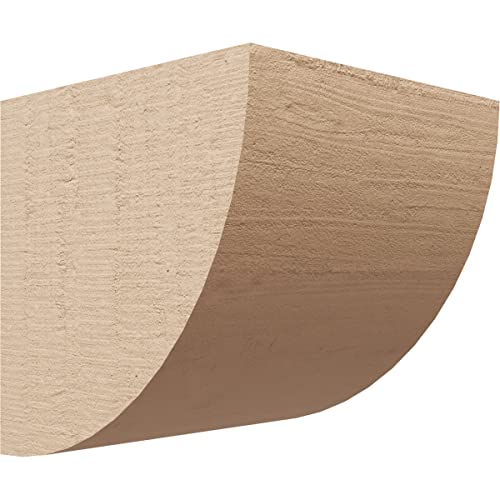 6"W x 6"D x 6"H Wide Durham Rough Cedar Woodgrain TimberThane Corbel, Primed Tan
