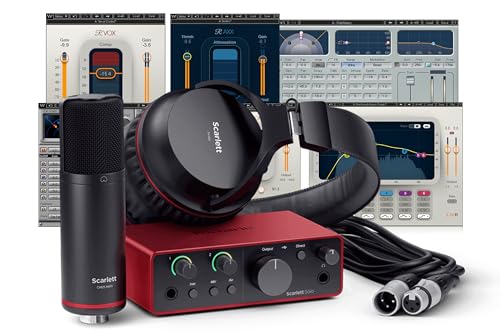 AudioDeluxe Focusrite Scarlett Solo Studio (4th Gen) USB Audio Interface and Waves Musicians 2 Bundle