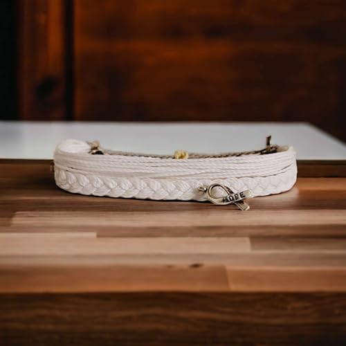 Lung Cancer Awareness Bracelets, In Support of Loved Ones Battling Cancer, Fund Raising, Friendship Bracelets, Gift for her, Gift for him, Fits All, fund raising for a cause.4