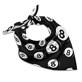 8 Ball Pool Cue Billiards Fashion Bandana for Women Headband Neckerchief Hair Headscarf Scarves