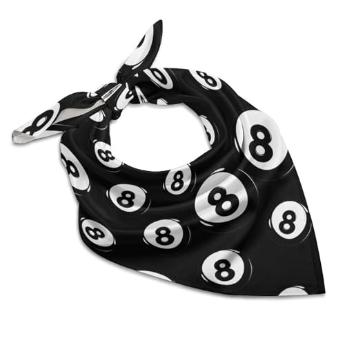 8 Ball Pool Cue Billiards Fashion Bandana for Women Headband Neckerchief Hair Headscarf Scarves