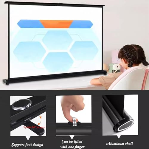 Pantalla retráctil portátil 40in 16:9 para proyector miniatura 3