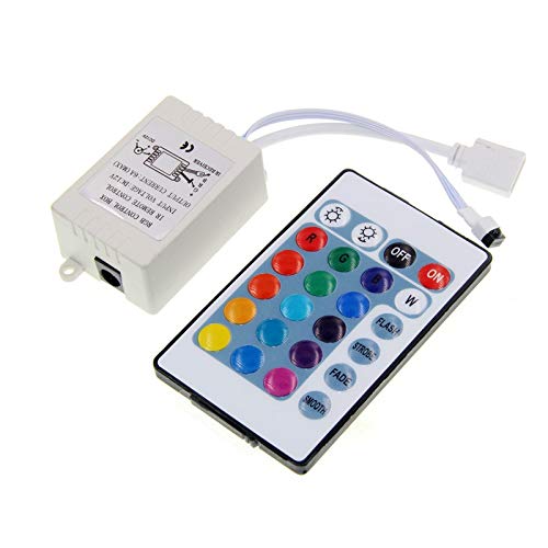 Luxtech SMD 3528 5050 Modulo Luminoso 24 Tasti LED RGB Luci Colorate Controller DC12V + IR44 Telecomando Universale a infrarossi