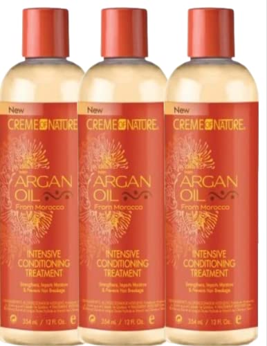 Traitement intense à l'huile d'argan Creme of Nature masque cheveux bouclés