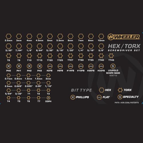 Wheeler SAE/Metric Hex Torx Set