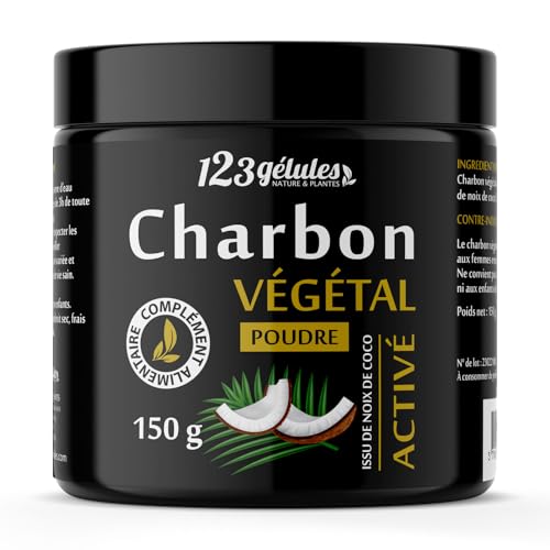 Carbón Vegetal Activado procedente del coco polvo 150 g