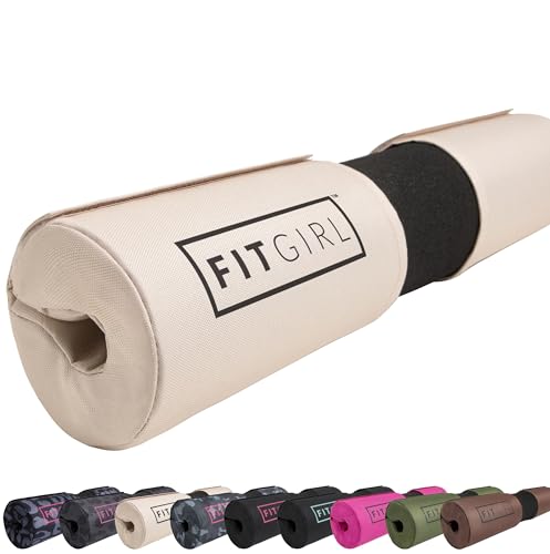 Image of FITGIRL - Squat Pad and Hip Thrust Pad for Leg Day, Barbell Pad Stays in Place Secure, Thick Cushion for Comfortable Squats Lunges Glute Bridges, Olympic Bar and Smith Machine