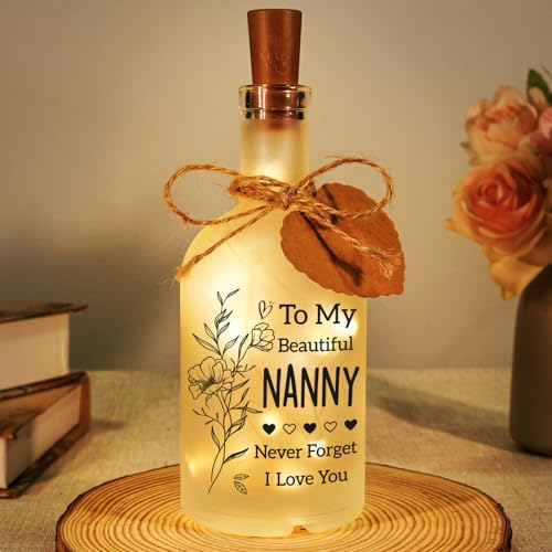 Veilleuse bouteille pour grand-mère : un cadeau d'anniversaire chargé d'amour