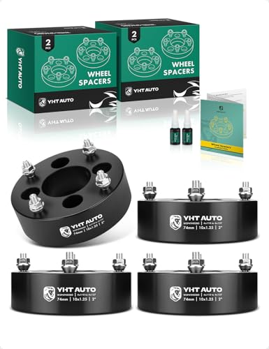 YHTAUTO 4x110 to 4x137 mm Wheel Adapters 2 inch Fits Bombardier Can-Am Arctic Cat Honda ATV Models Tire Adapters w/ M10x1.25 & 12.9 Grade Studs 74 mm Center Bore 4 Lug 4PCS Blacks