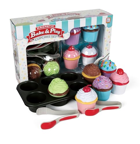 Popular Playthings Magnetic Bake & Play Cupcakes Set Deluxe