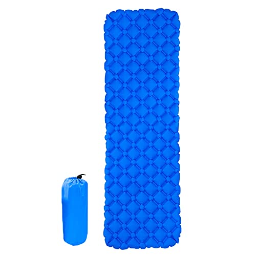 Dyqyym Colchoneta inflable impermeable para exteriores, para senderismo, para dormir, para viajes, plegable, portátil, para acampar, hermoso paisaje
