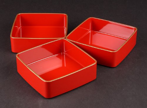 Amazon｜まえじゅう漆器 松竹梅 6.0 都三段重(R) 7R-616｜重箱