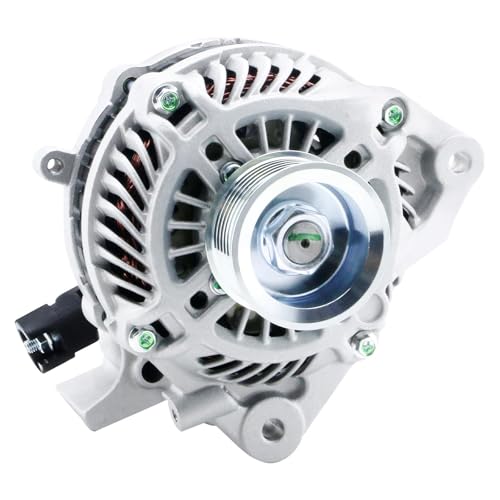 Image of BDELI Alternator 11176N New fit for 1.8L L4 2006-2011 Honda Civic, 7-Groove Pulley, 80A 12V, EX LX Coupe Sedan: 11176, 31100RNAA01, 31100RNAA01RM, 31100RNAA012M2, AHGA67, High Output
