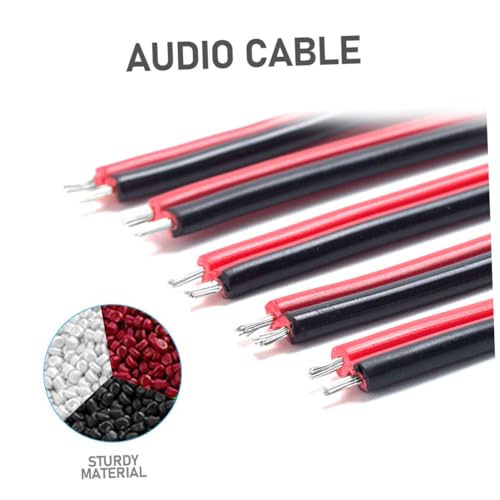 Cable de altavoz doble núcleo de cobre estañado BESPORTBLE para la transmisión de audio estable 2