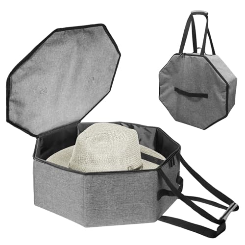 Lcoygia Hat Storage Box,Foldable Hardboard Support Hat Box,for Closet Organization,Storage,Dustproof, for Women & Men