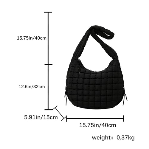 Puffer Tote Bag for Women Quilted Bubble Beach Crossbody Bag for Free people Large Shoulder Hobo Puffy Trendy Padding Handbag3
