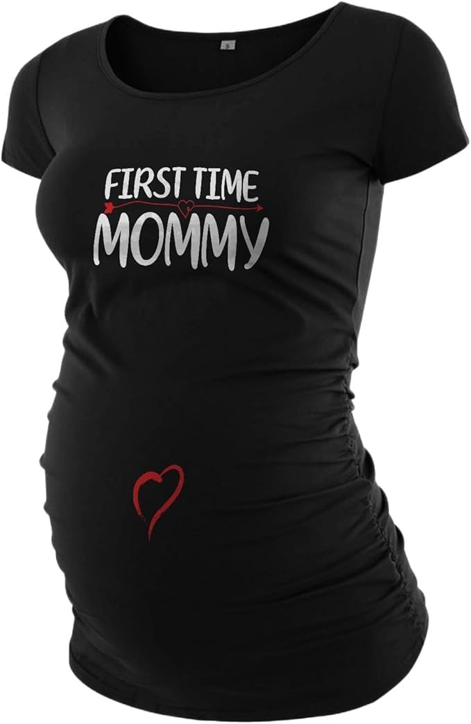 Maternity T-Shirts for Women Short Sleeve Pregnancy Shirts Bump Friendly Tops Maternity Tops Mama Tshirt Pregnancy Essentials