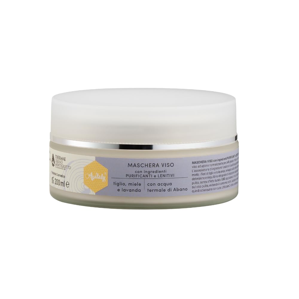 Klärende Gesichtsmaske mit Kaolin, Honig, Lavendel 200 ml