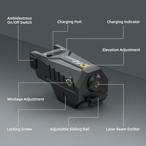 EZshoot Compact Pistol Laser Sight with Adjustable Slide Rail - image 8