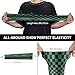 GVYGVY Cooling Arm Sleeves for Men Women Uv Protection - Retro Green Black Checkered Print Comfy Breathable Gardening Compression Tattoo Sleeves to Cover Arms for Women Men with Thumb Hole