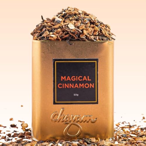 Image of CHAYAM Cinnamon Green Tea | 50g Loose Leaf with Ceylon Cinnamon, Clove & Star Anise | Wellness Tea for Detox, Digestion & Gut Health | Premium Gift Tin