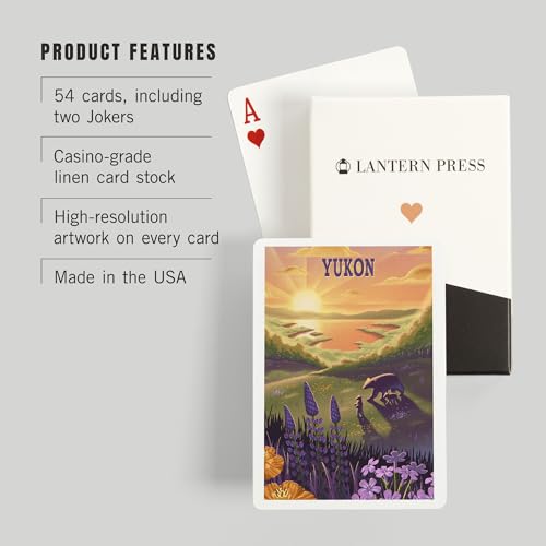 Lantern Press Yukon, naipes Poker para adultos 52 cartas miniatura 3