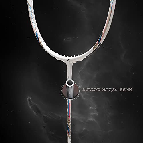 Image of Hundred Flutter S CTRL Carbon Fibre Strung Badminton Racket with Full Racket Cover for Intermediate Players