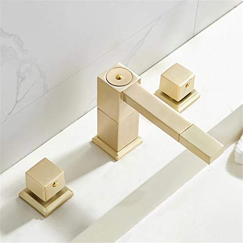 Robinet de lavabo 3 trous double poignée pour en finir avec l'eau tiède instable - 3