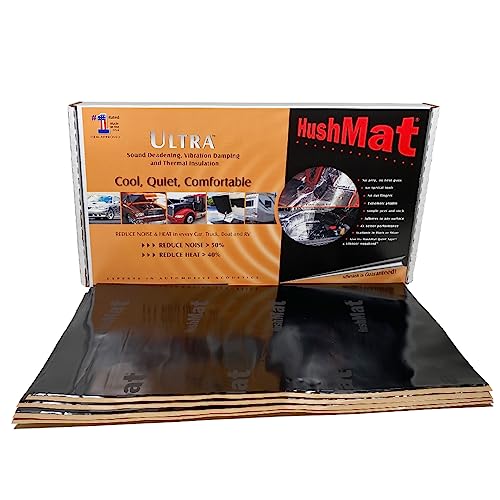 HushMat Bulk Kit Automotive Sound Deadening and Thermal Insulation Solution for All Vehicles (58.1 Sq Ft Black Foil)