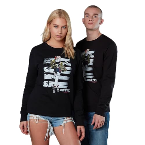 Image of Zavvi Harley Quinn Block Pannel Unisex Birds of Prey Sweatshirt - Black XXL