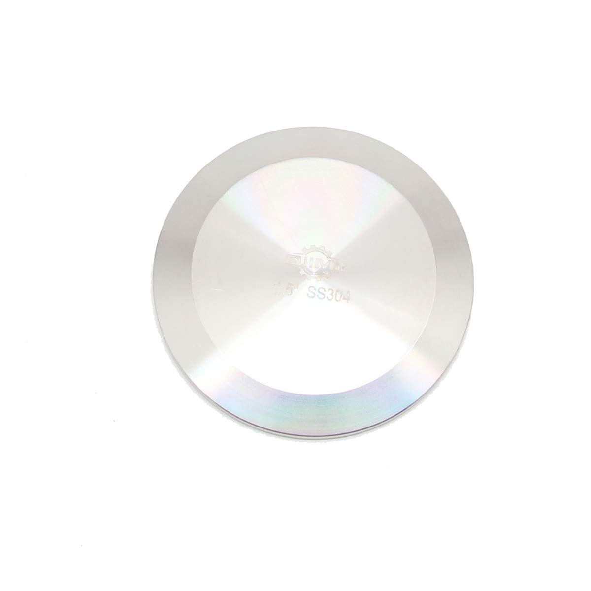 QiiMiiSS304 2.5" Stainless Steel Sanitary Tri Clamp Clover Solid End Cap, 1 pack