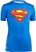 Under Armour Fitness T-Shirt und Tank UA Alter Ego Baselayer Superman - Camiseta de running para niño, color azul, talla L